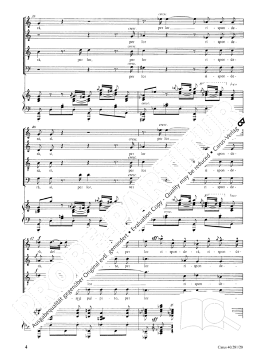 Lass mich dein sein und bleiben 4-Part scores gallery preview page 5