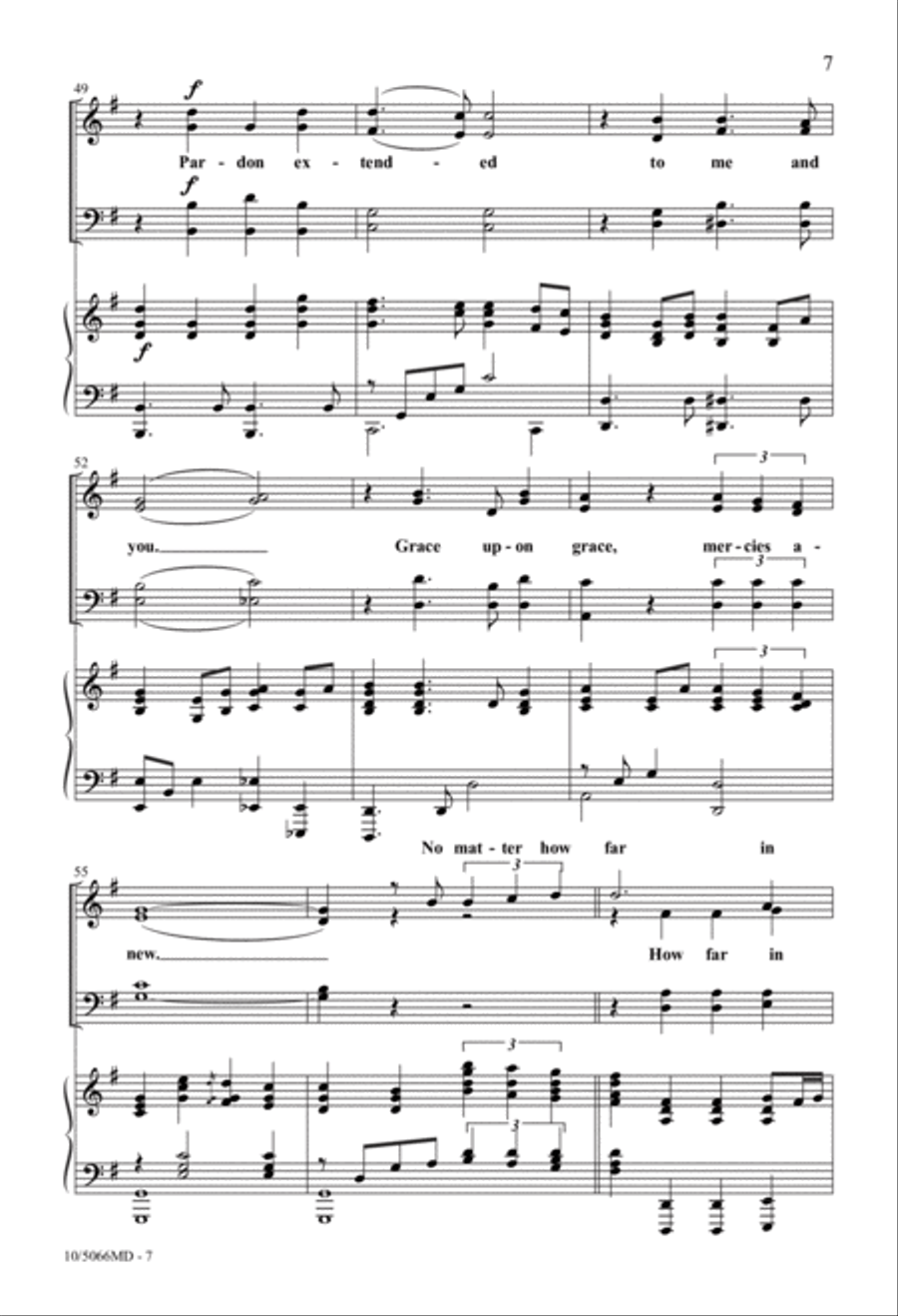 Grace Upon Grace Grace Upon Grace 4-Part scores gallery preview page 7