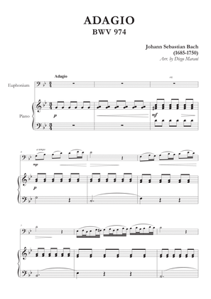 Adagio from BWV 974 for Euphonium and Piano