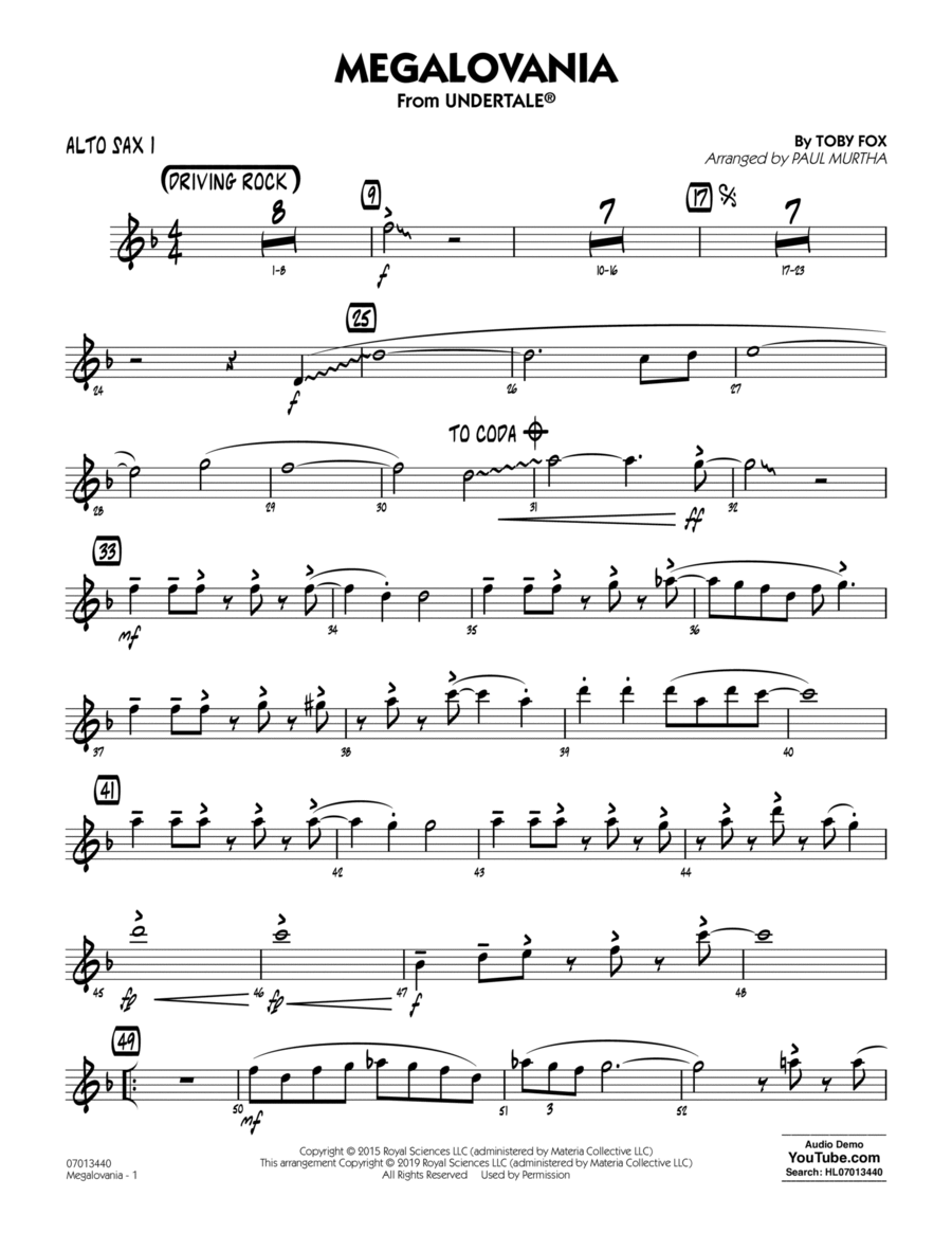 Megalovania saxophone online