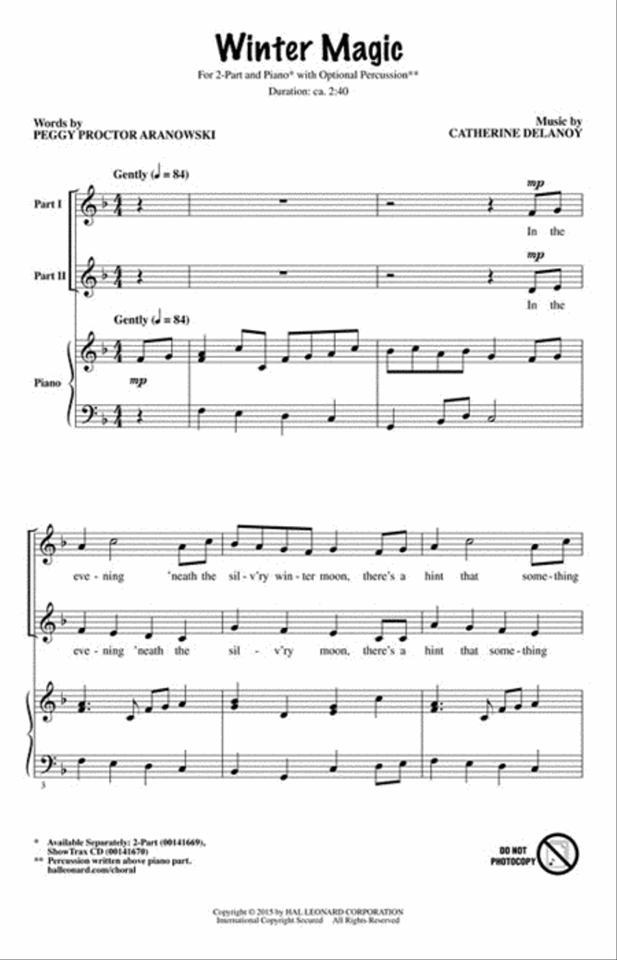 Winter Magic Winter Magic 2-Part scores gallery preview page 2