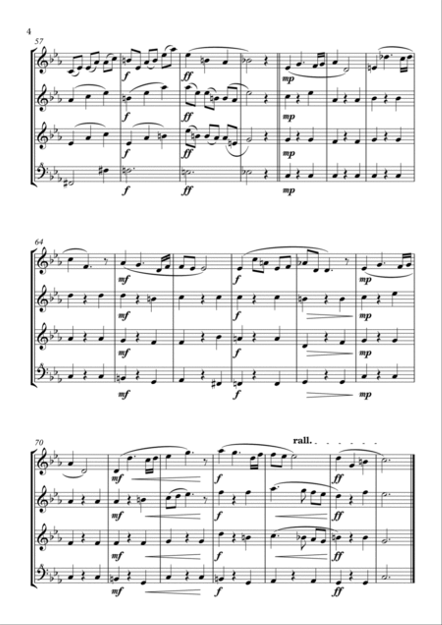 Sarabande - Recorder Quartet Chamber Music scores gallery preview page 4