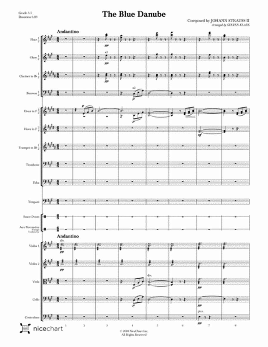 The Blue Danube (Score & Parts) image number null