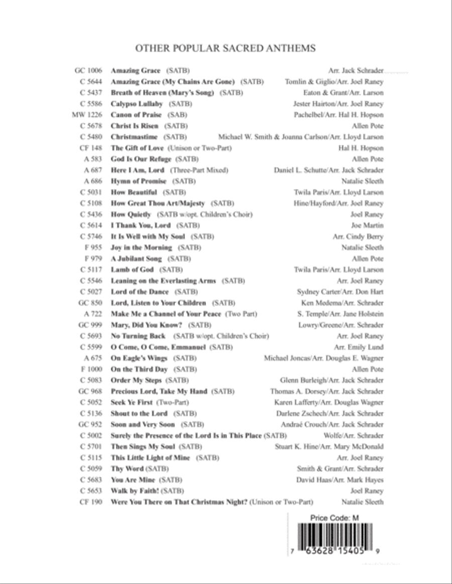 Amen 4-Part scores gallery preview page 12