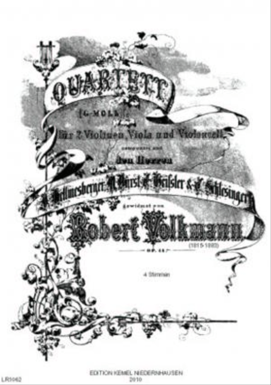 Quartett g-moll String Quartet scores gallery preview page 1