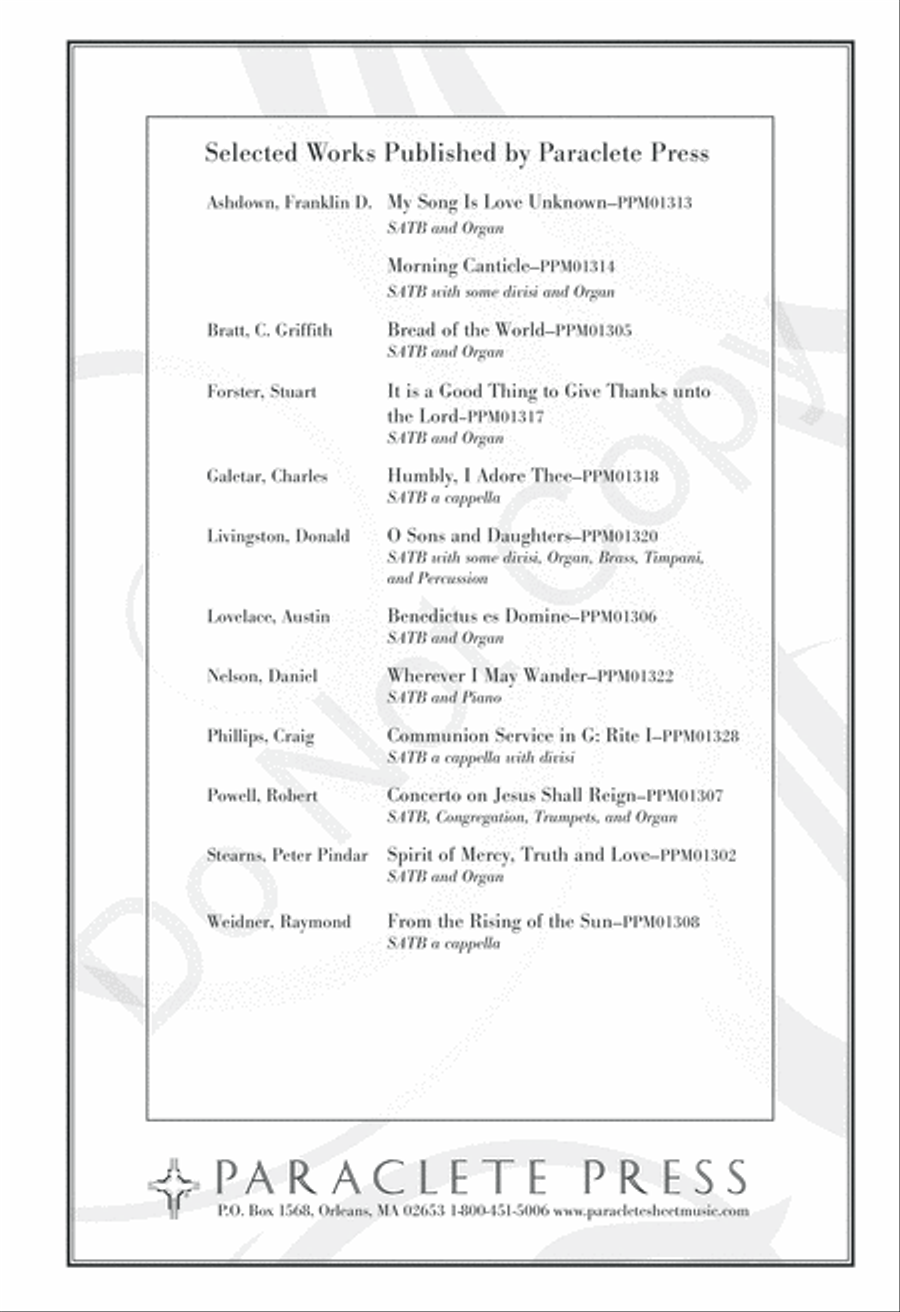 De Profundis A Cappella scores gallery preview page 24