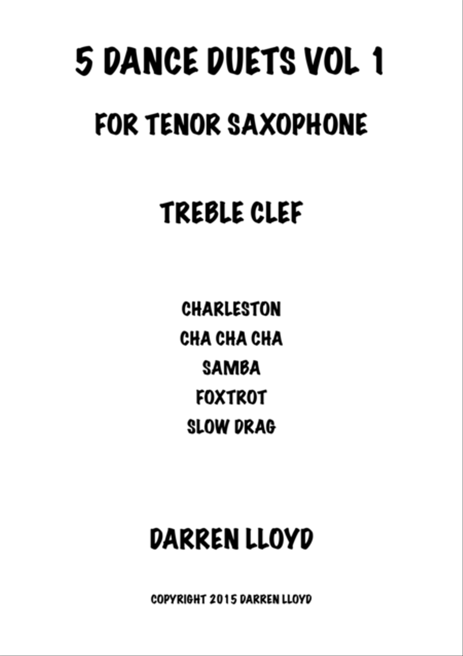Tenor Saxophone Duets Vol 2 Woodwind Duet scores gallery preview page 1