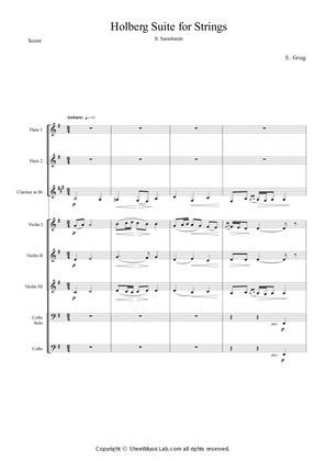 Holberg Suite Op40, 2. Sarabande
