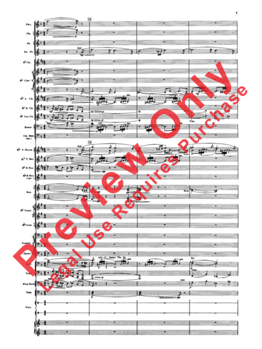 Armenian Dances, Part 1 Concert Band scores gallery preview page 8