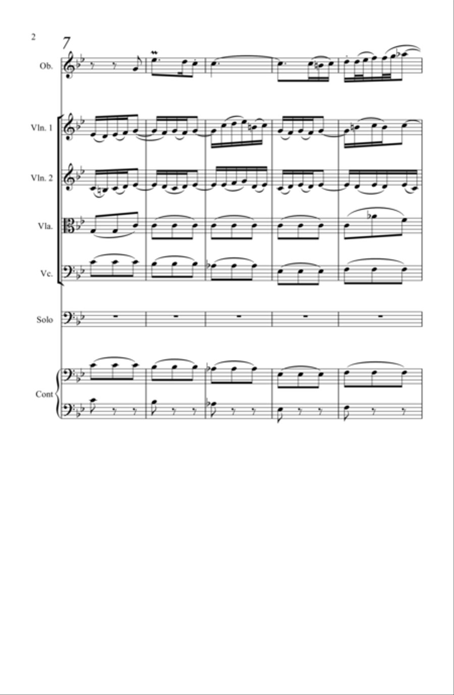 Cantata 82 for Bass voice & chamber orchestra Chamber Orchestra scores gallery preview page 3
