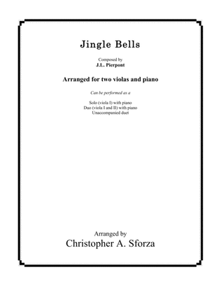 Jingle Bells, for two violas and piano