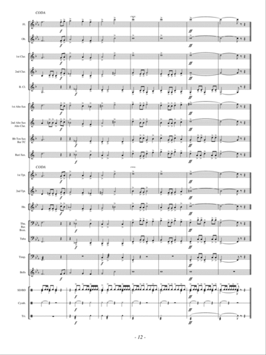 Beyond the Stars Beyond the Stars Concert Band scores gallery preview page 12