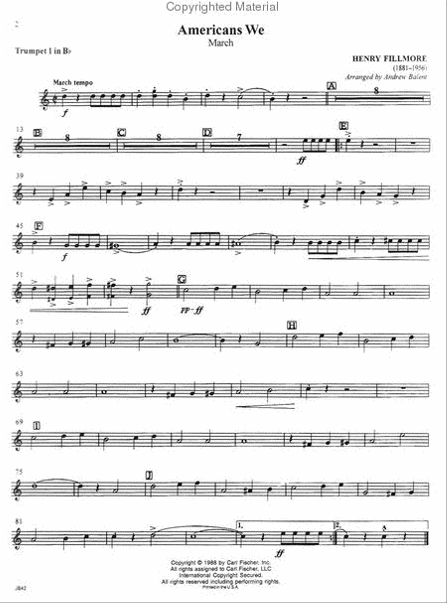 March Spectacular March Spectacular Concert Band Methods scores gallery preview page 2