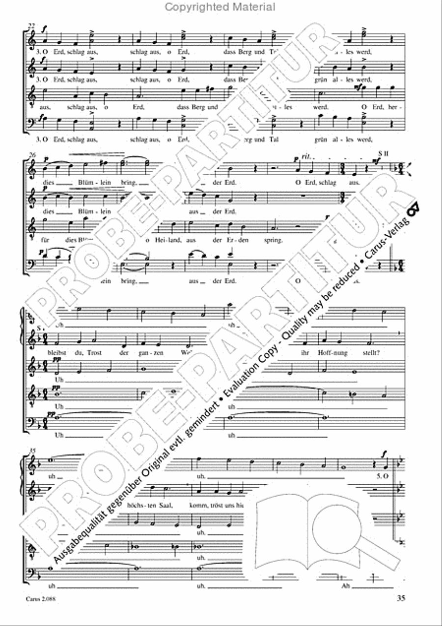 Calmus Christmas Carols Choir scores gallery preview page 36