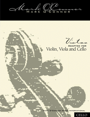 Book cover for Vistas (cello part - vln, vla, cel)