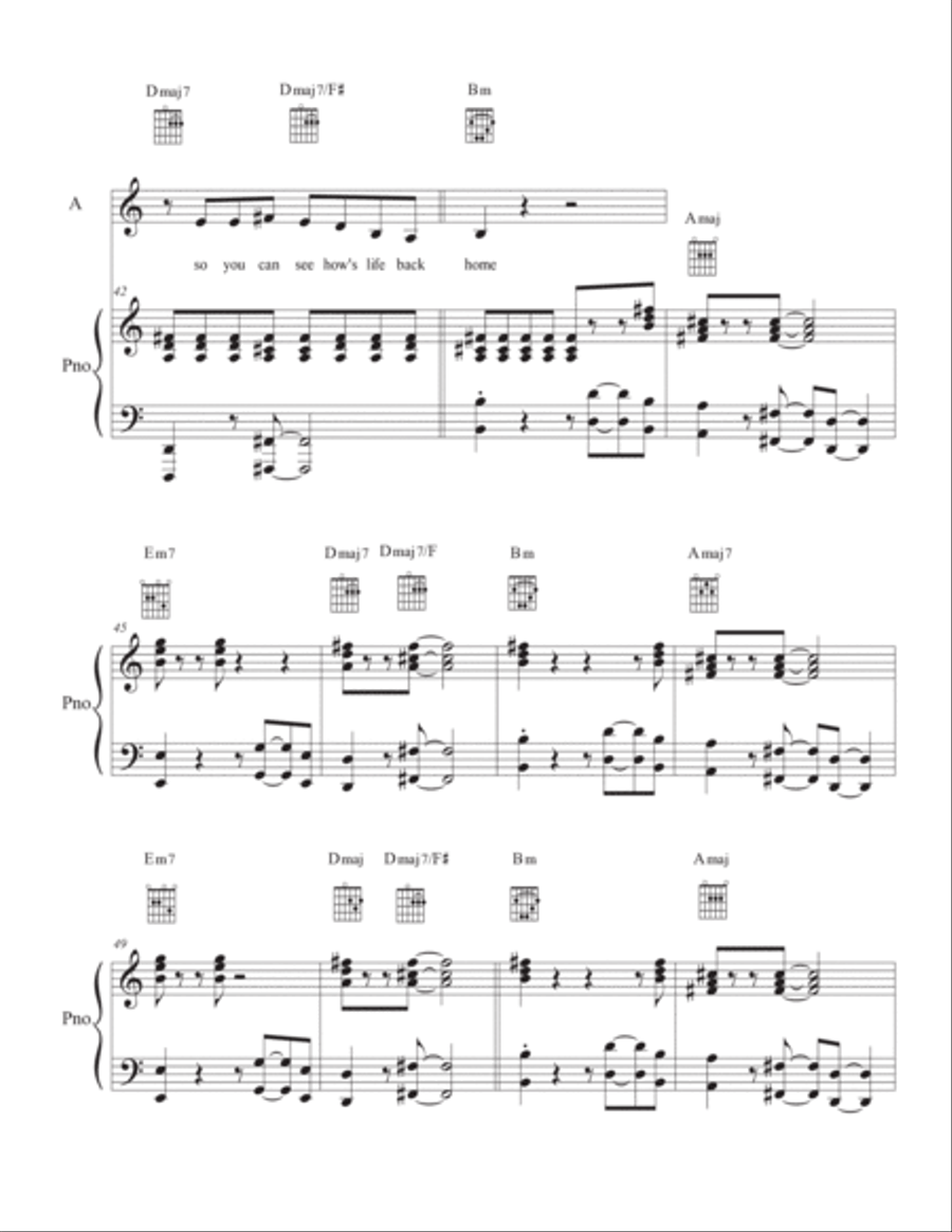 Listen to Me Piano, Vocal, Guitar scores gallery preview page 6