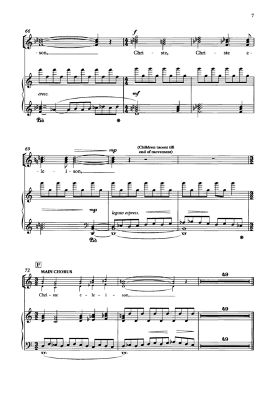 Mass of the Children Children's Choir scores gallery preview page 6