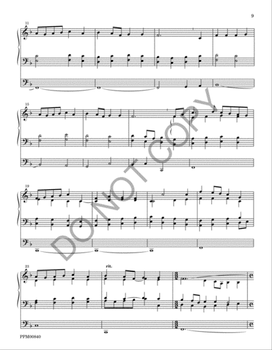 I Sing the Almighty Power of God: Organ Voluntaries on the Hymn Tunes of Ralph Vaughan Williams Volume III Organ scores gallery preview page 12