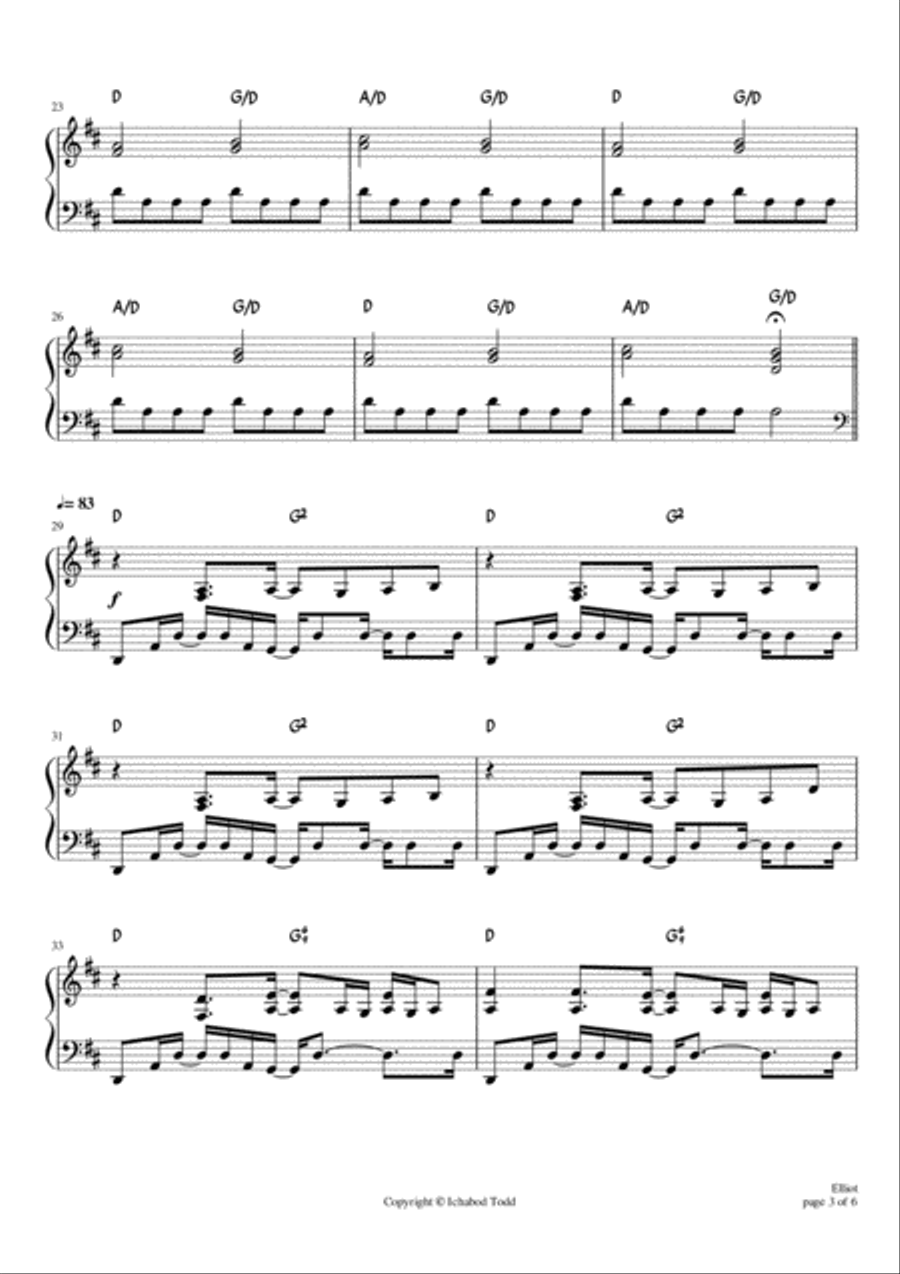 Elliot Piano Solo scores gallery preview page 3