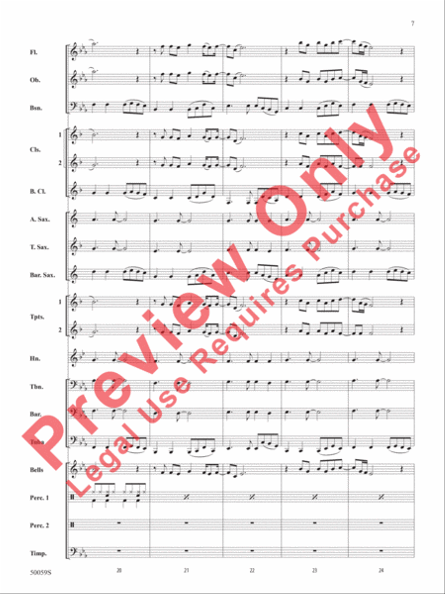 Flowers Concert Band scores gallery preview page 8