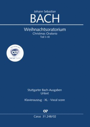 Book cover for Christmas oratorio (Weihnachtsoratorium, Teile I-III)