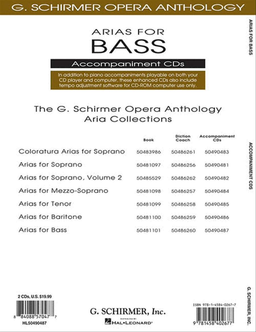 Arias for Bass Voice Solo scores gallery preview page 2
