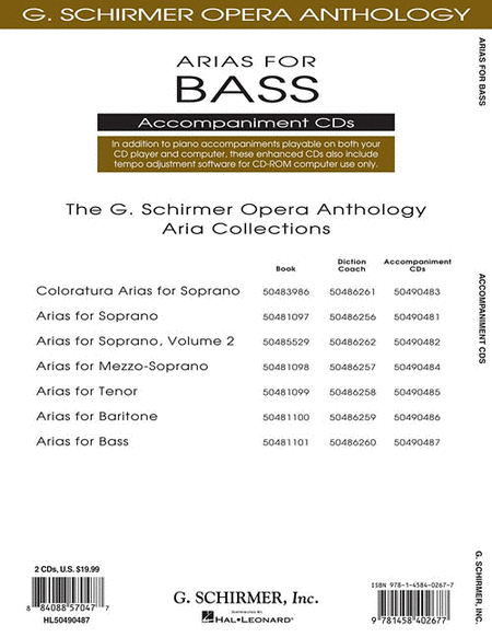 Arias for Bass image number null
