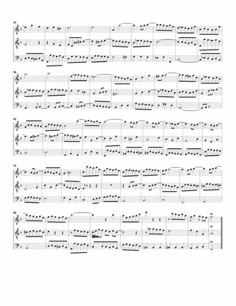 Fugue from Das wohltemperierte Klavier II, BWV 890/II (arrangement for 3 recorders)