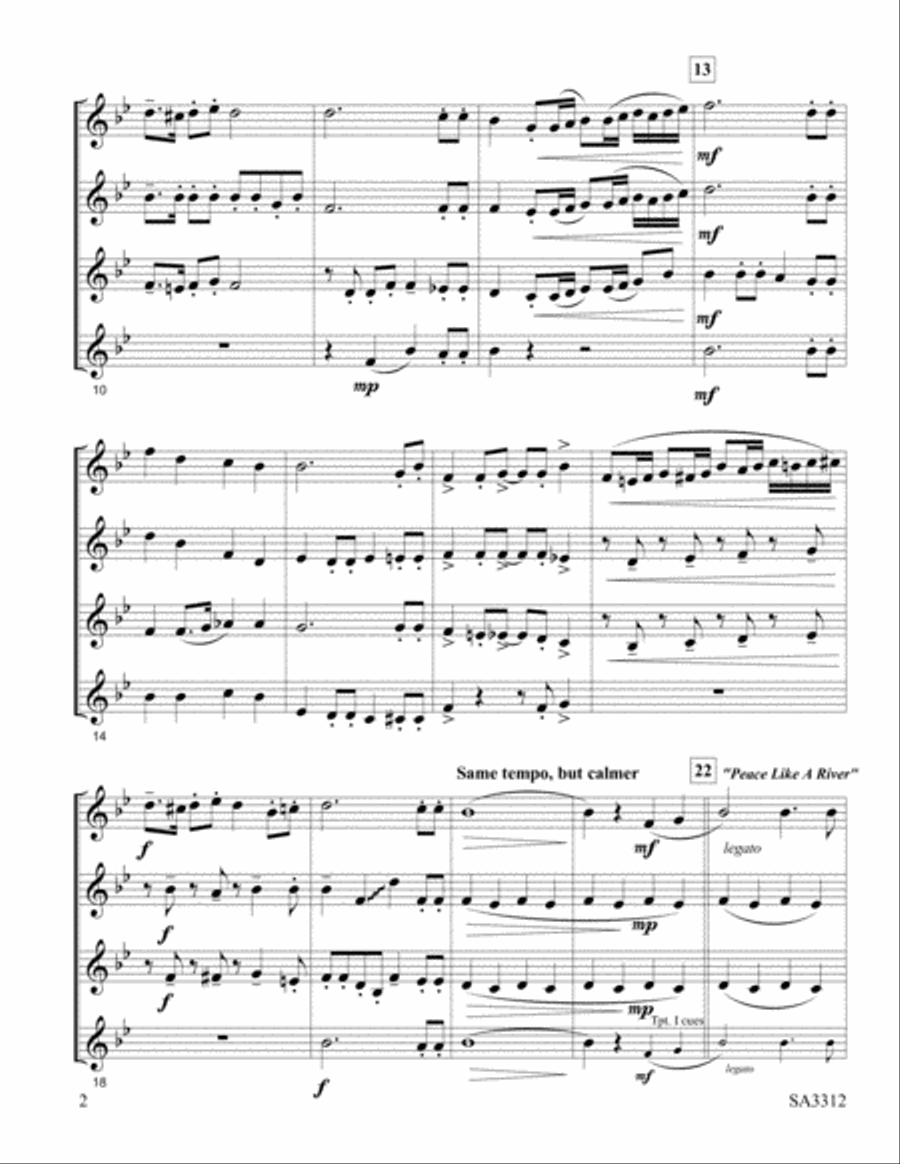 Three for 3 or 4 (or More) Cornet scores gallery preview page 3