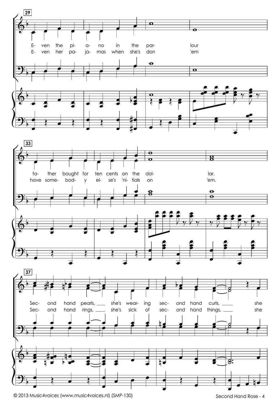 Second Hand Rose Divisi scores gallery preview page 6