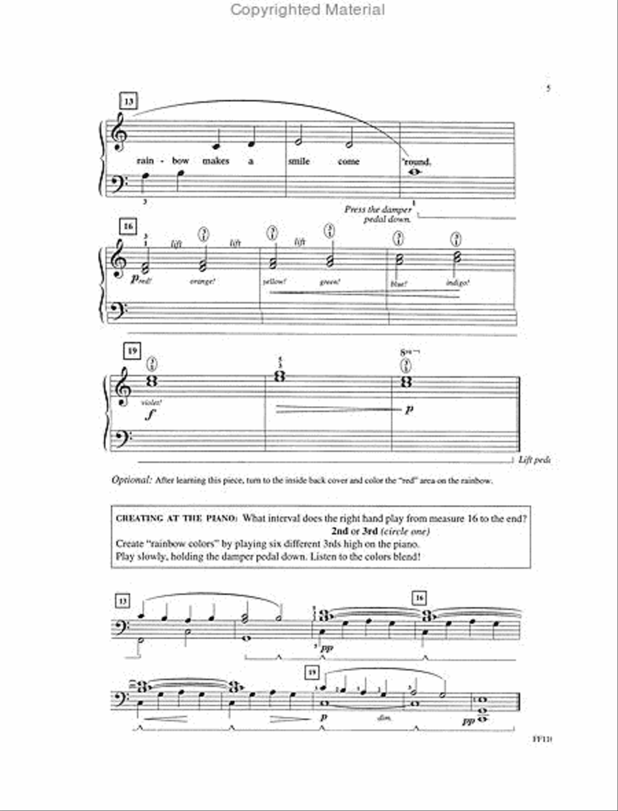 Once Upon a Rainbow – Book 1 Piano Method scores gallery preview page 3