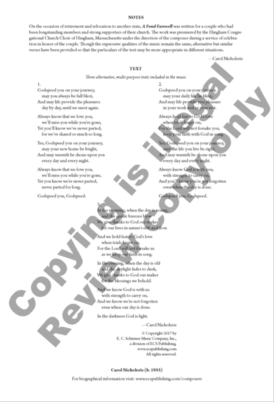 A Fond Farewell A Fond Farewell 4-Part scores gallery preview page 8