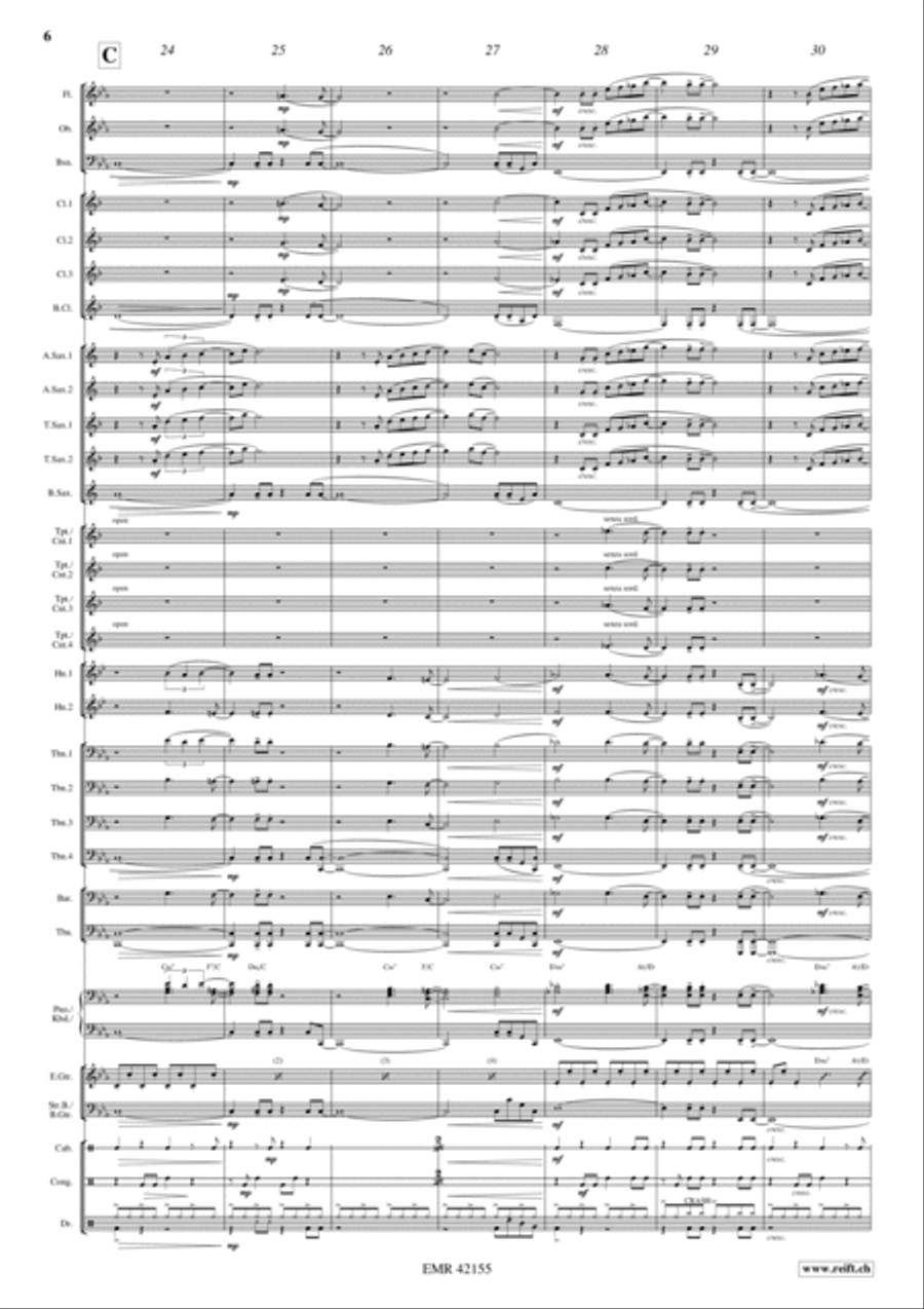 Never Say Never Again Never Say Never Again Concert Band scores gallery preview page 6
