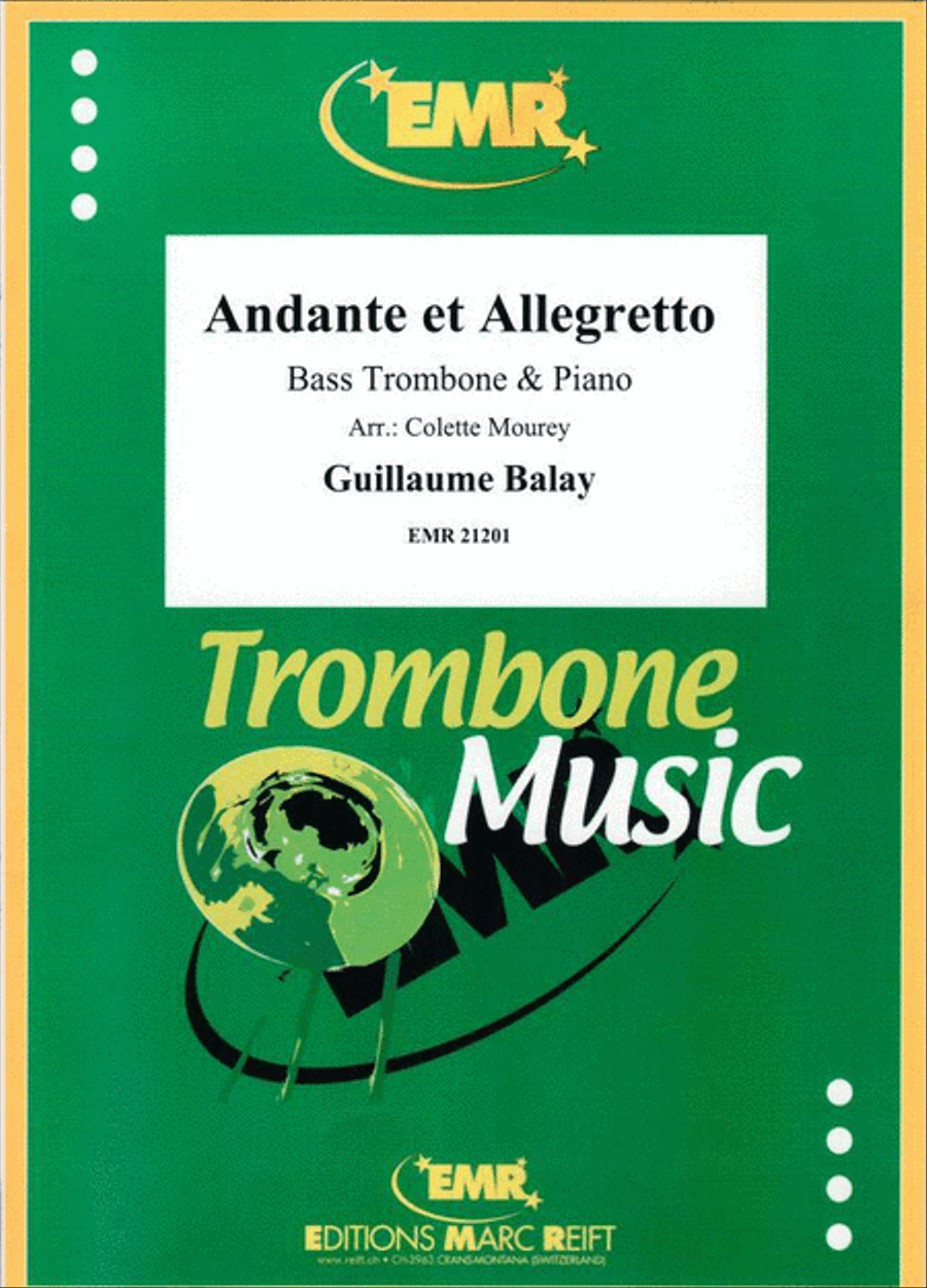 Andante et Allegretto Bass Trombone scores gallery preview page 1