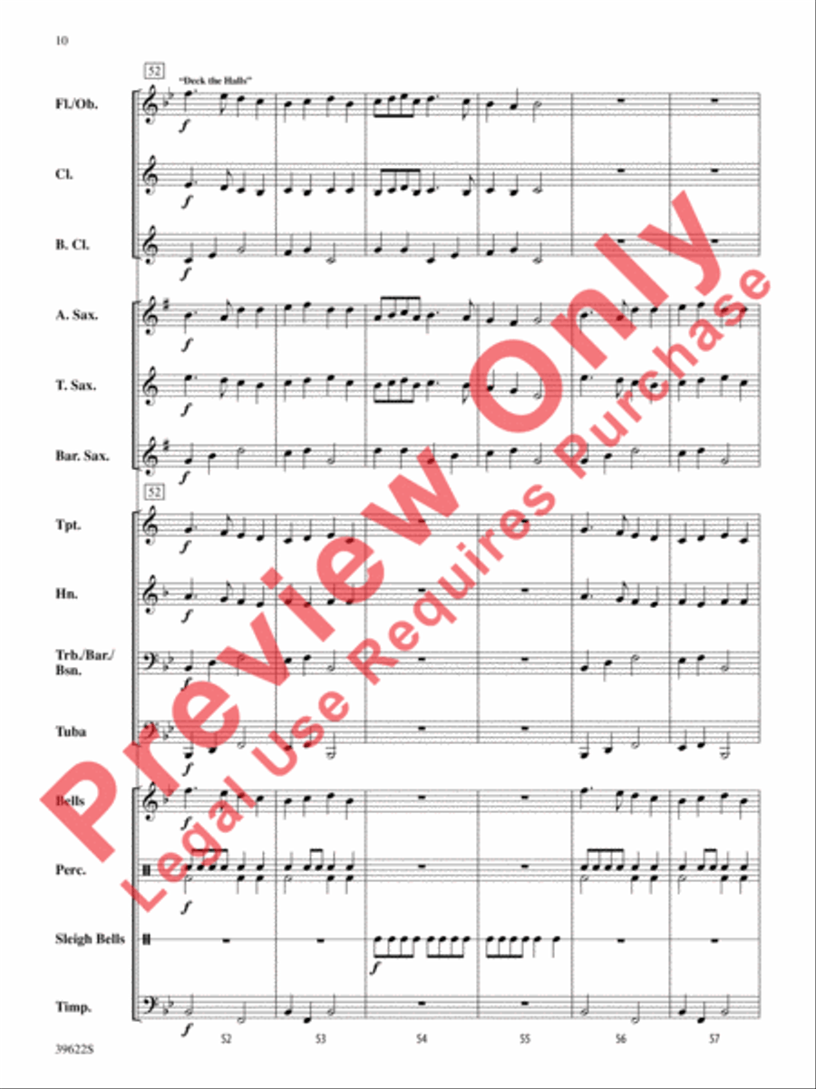 A Winter Trilogy Concert Band scores gallery preview page 11