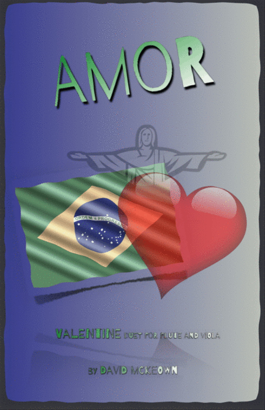 Amor, (Portuguese for Love), Flute and Viola Duet Flute scores gallery preview page 1