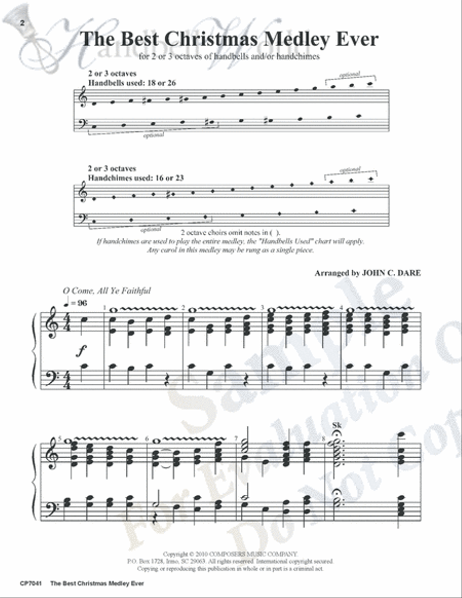 Best Christmas Medley Ever 3-Octaves scores gallery preview page 2