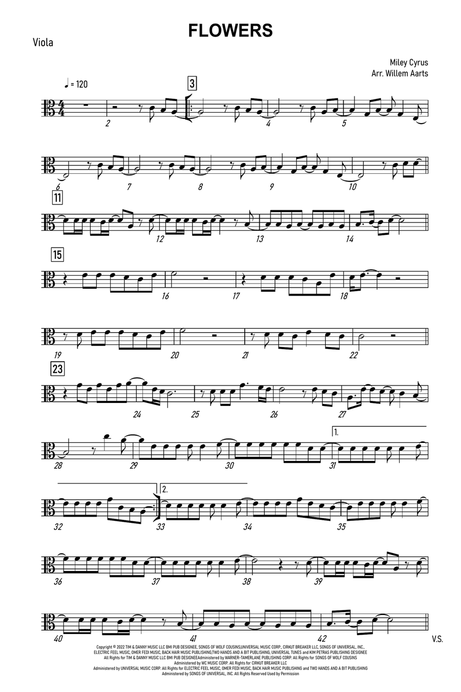 Flowers Viola scores gallery preview page 5