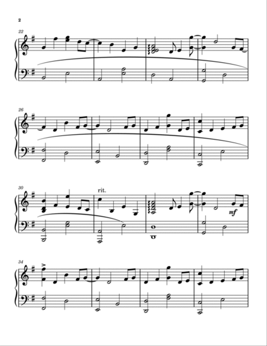 Welcome To The Black Parade Piano Solo scores gallery preview page 2