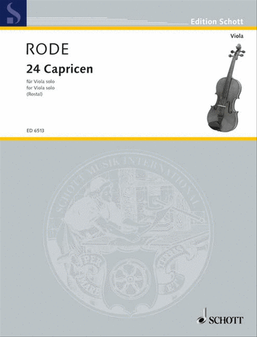 24 Caprices Viola Solo scores gallery preview page 1