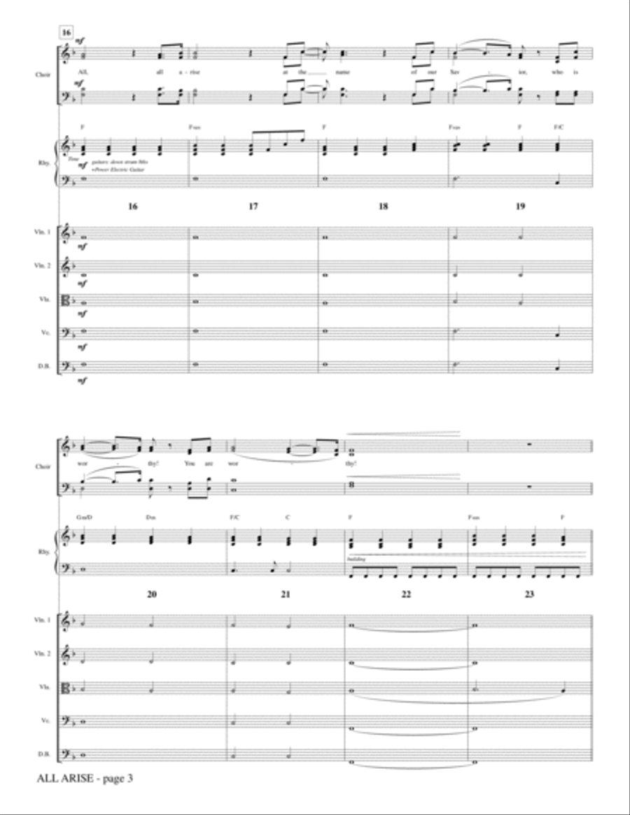All Arise - Full Score Choir scores gallery preview page 3