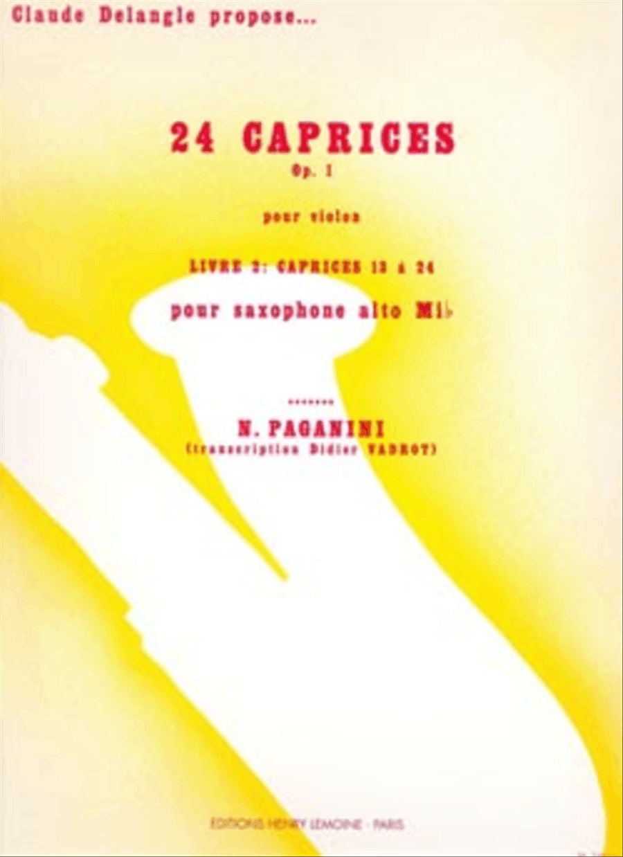 Caprices (24) - Volume 2 Saxophone Solo scores gallery preview page 1