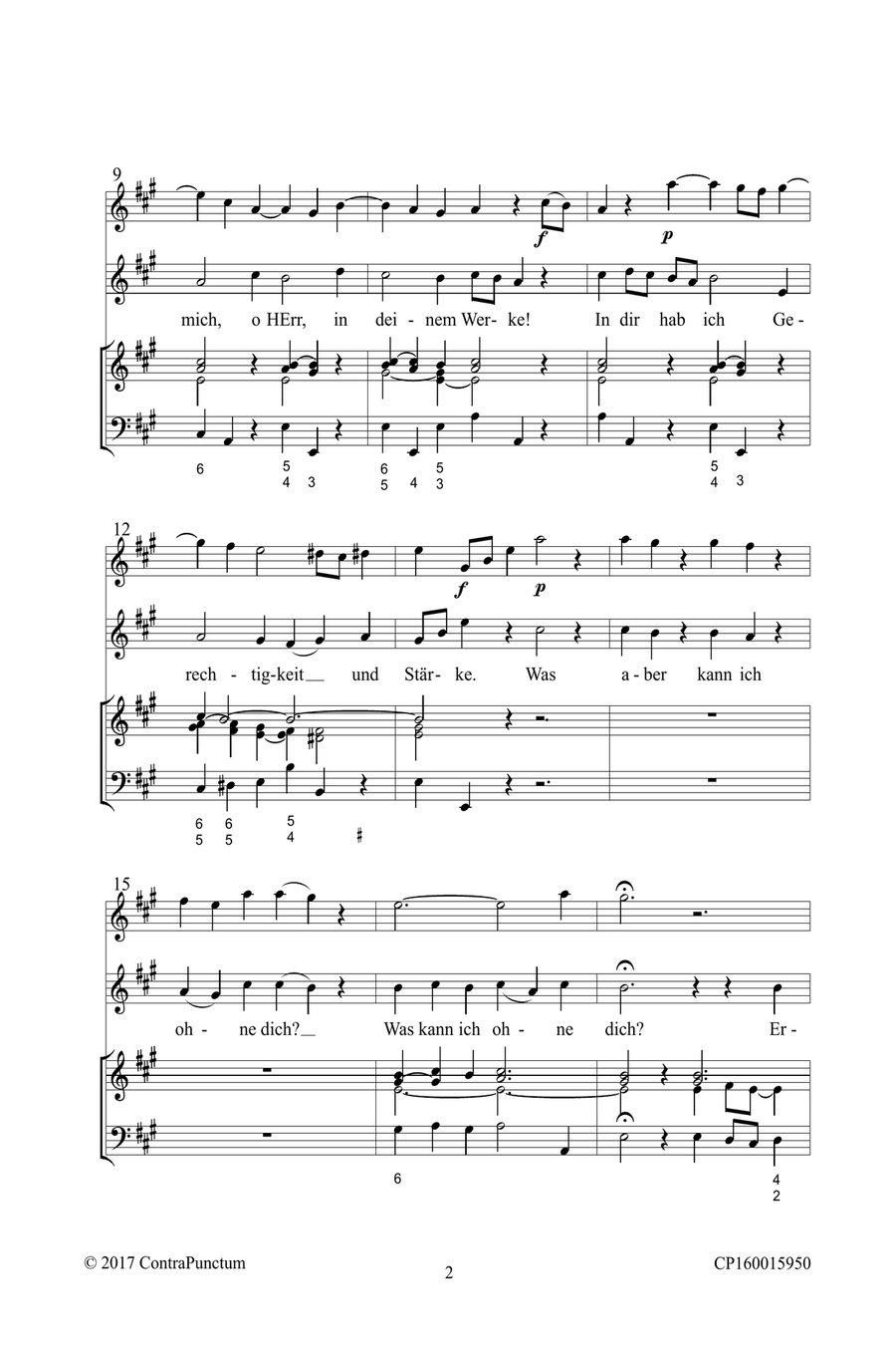 Harmonischer Gottesdienst TWV 1:449 Erhalte mich, o Herr, in deinem Werke Flute scores gallery preview page 6