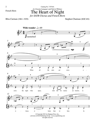 The Heart of Night (French Horn Part)
