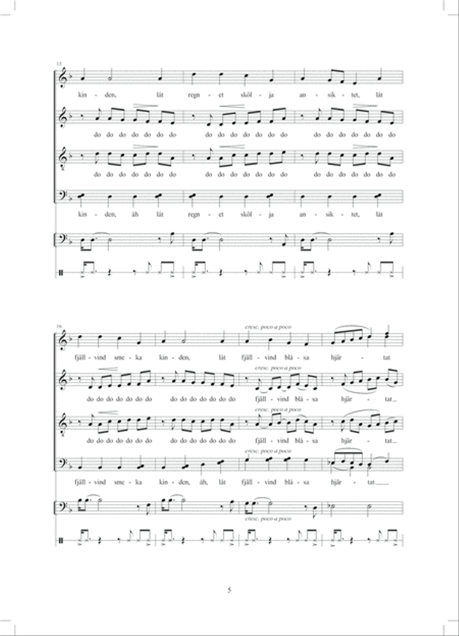 Fjällvind 4-Part scores gallery preview page 5