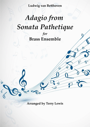 Book cover for Adagio from Sonata Pathetique for Brass quintet