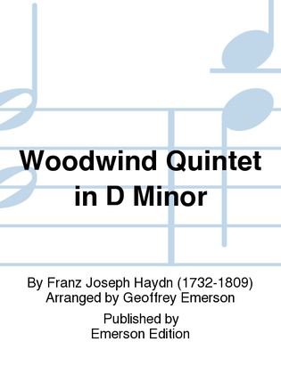Book cover for Woodwind Quintet In D Minor