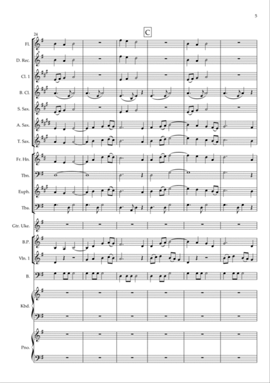 Waly Waly (The water is wide) Concert Band scores gallery preview page 5