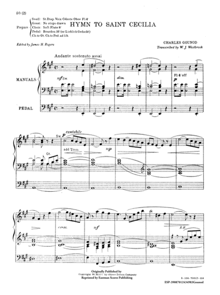 Hymn to Saint Cecilia (Organ)