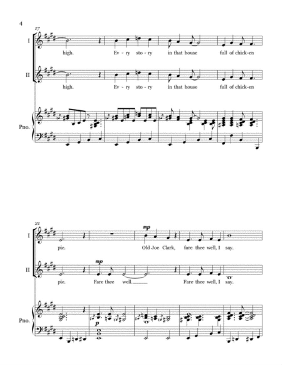 Old Joe Clark SSA scores gallery preview page 4